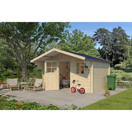 Photo de l'abri de jardin 12m2 385x295+90 - 28mm