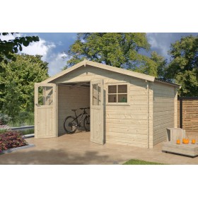 Photo de l'abri de jardin 12m2 Vevey - 28mm - Bac acier laqué