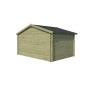 Vue arrière de l'abri de jardin 12m2 Vevey Imprégnation verte
