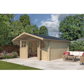 Photo de l'abri de jardin 12m2 Montreal  15m2 - 28mm - Couverture incluse