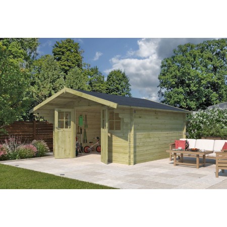 Photo de l'abri de jardin 15m2 Montreal  - Imprégnation verte