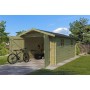 Photo du Garage bois 16m2 Classic - Imprégnation verte - 1 voiture