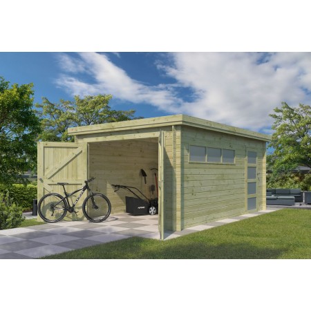 Photo du Garage bois 16m2 Orge 505x325 - Imprégnation verte