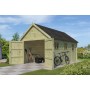 Photo du Garage bois 17m2 Glouton - Imprégnation verte - 1 voiture