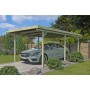 Photo du Carport voiture 15m2 Basic 300x600cm - Imprégnation Verte