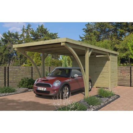 Photo du Carport voiture 20m2 - Imprégnation Verte