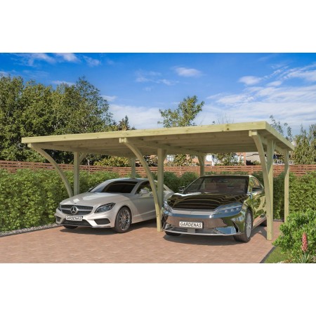 Photo du Carport voiture 33m2 Caprice XL 600x550cm - Imprégnation Verte