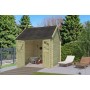 Photo de l'Abri de jardin 9m2 Vienne S 295x295 - 28mm - Imprégnation + Bardeaux inclus