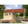 Photo de face du Pool House 22m2 Glasgow XL 715x320 - 28mm