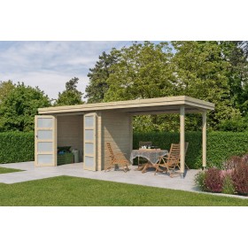 Photo du pool house 12m2 Portland 595x205cm - 28mm - Bac acier