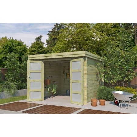 Photo du petit abri de jardin 8m2 Portland - Imprégnation verte