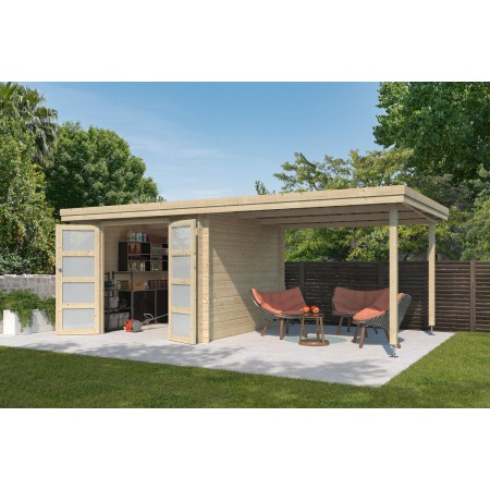 Photo du Pool House 18m2 Portland 595x295cm - 28mm - Bac acier