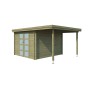 Vue du Pool House 15m2 Portland 445x325+10cm - 28mm - Imprégnation verte