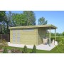 Photo latérale du Pool House 17m2 Portland - Imprégnation verte