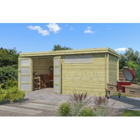 Photo de l'Abri de jardin 15m2 - Imprégnation verte