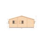 Vue droite du Chalet bois habitable RE2020 Scarlett – 59 m²