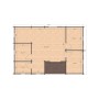 Plan du Chalet bois habitable RE2020 Scarlett – 59 m²