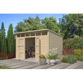 Photo de l'Abri en bois massif 8m2 Q-Line 360x240cm - 28mm