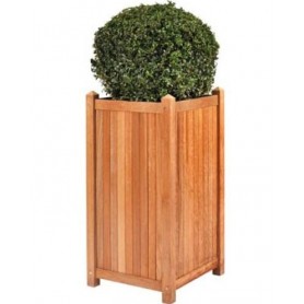 Jardinière en teck L35xl35xH70cm Java