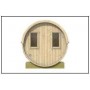 Sauna tonneau 300cm en thermowood TUINDECO