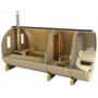 Sauna tonneau en sapin 400cm