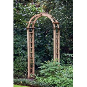 Pergola en bois voûtée