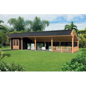 Kiosque Bergen L type 11 mélèze/douglas l888xP306