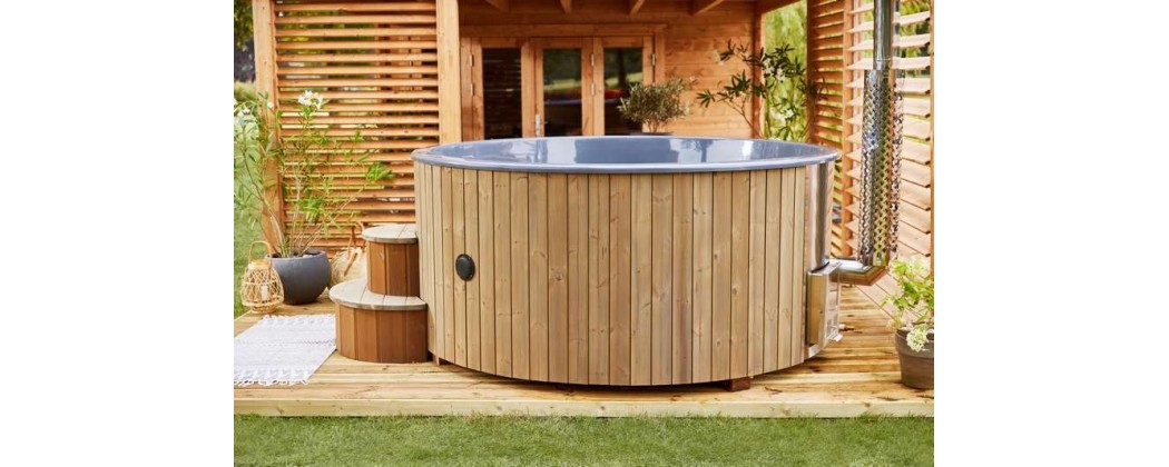 Bain à remous Finlandais en bois - Jardin & Chalet