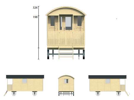 Roulotte vue sous tout ses angles